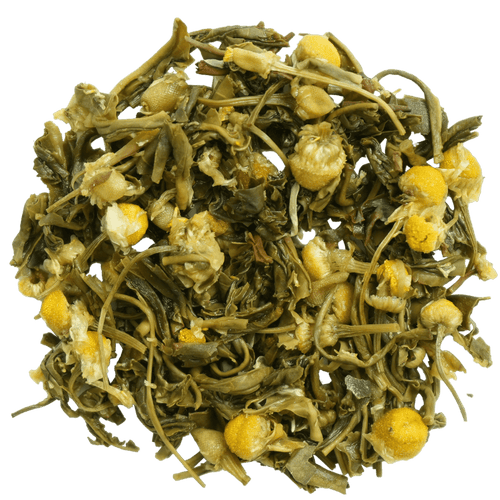 www.maherbagh.com 100g Caddy Chamomile Green Tea